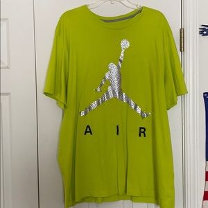 Jordan Neon Green/Yellow Jumpman AIR t-shirt